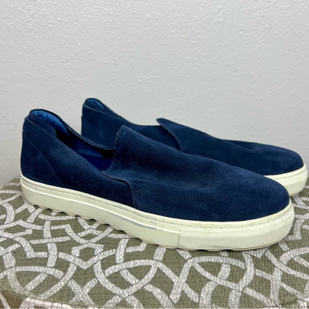 J/SLIDES Navy Suede Loafers - Size 10